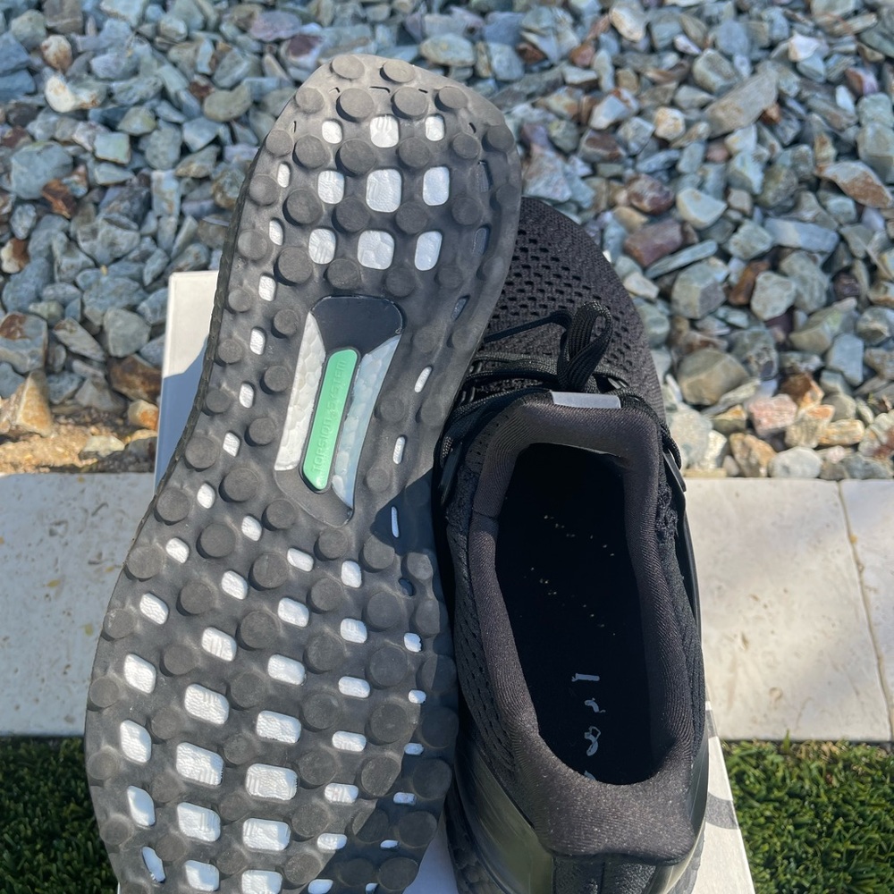 Adidas Ultraboost 1.0 Triple Black Athletic Sneakers - Picture 6 of 10